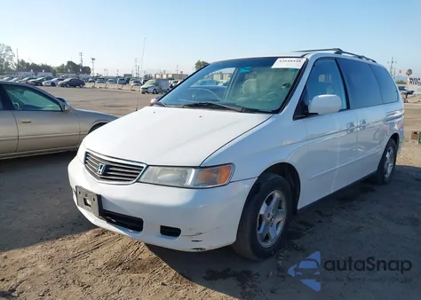 2001 Honda Odyssey Ex z USA, uszkodzony, nr VIN 2HKRL18601H541972